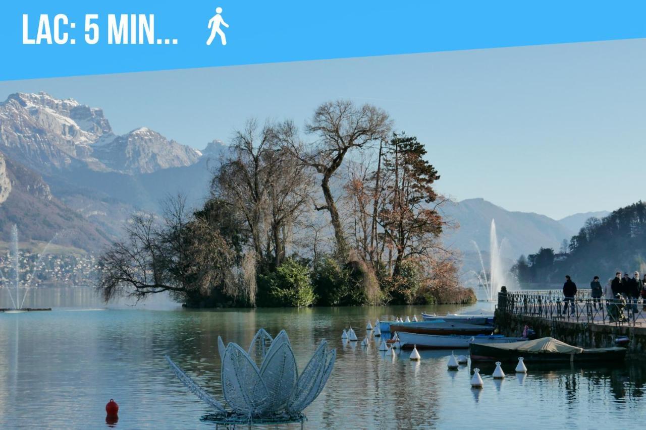 Le Carnot - Mycosyapart, Duplex Coeur De Ville Et Lac, Climatise Annecy Exterior foto